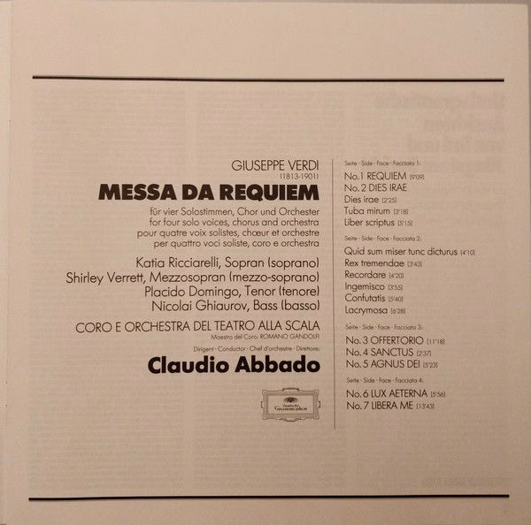 Deutsche Grammophon 2707 120 - Giuseppe Verdi, Claudio Abbado, K - Image 9