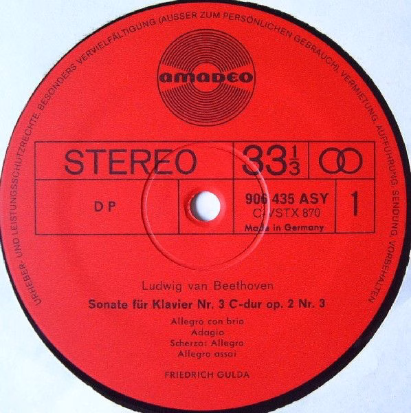 Amadeo 906 434/444 ASY - Ludwig van Beethoven, Friedrich Gulda - - Image 4