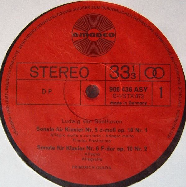 Amadeo 906 434/444 ASY - Ludwig van Beethoven, Friedrich Gulda - - Image 6