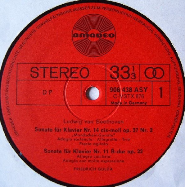 Amadeo 906 434/444 ASY - Ludwig van Beethoven, Friedrich Gulda - - Image 10