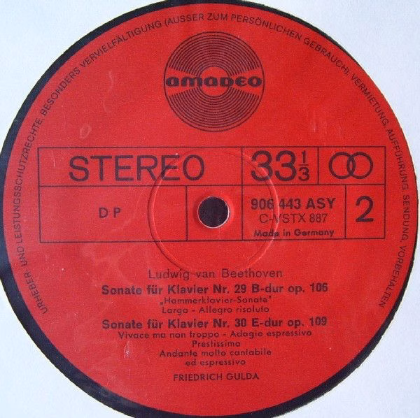 Amadeo 906 434/444 ASY - Ludwig van Beethoven, Friedrich Gulda - - Image 21