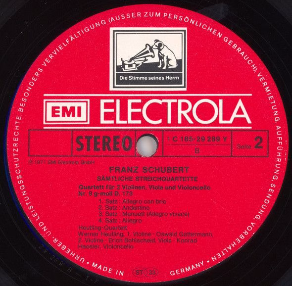 His Master's Voice 1C 185-29 289/93 Y - Franz Schubert, Heutling - Image 5