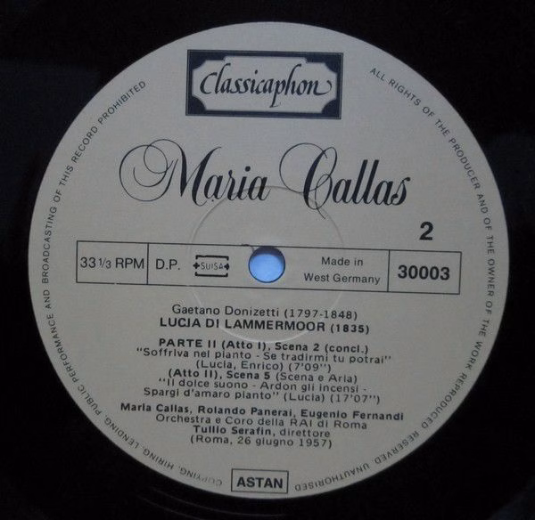 Classicaphon 30002, 30003, 30015, 30016, 30006 - Maria Callas - - Image 6