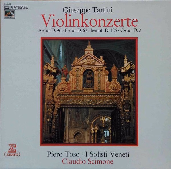Electrola 63 039 - Giuseppe Tartini, Piero Toso, I Solisti Venet