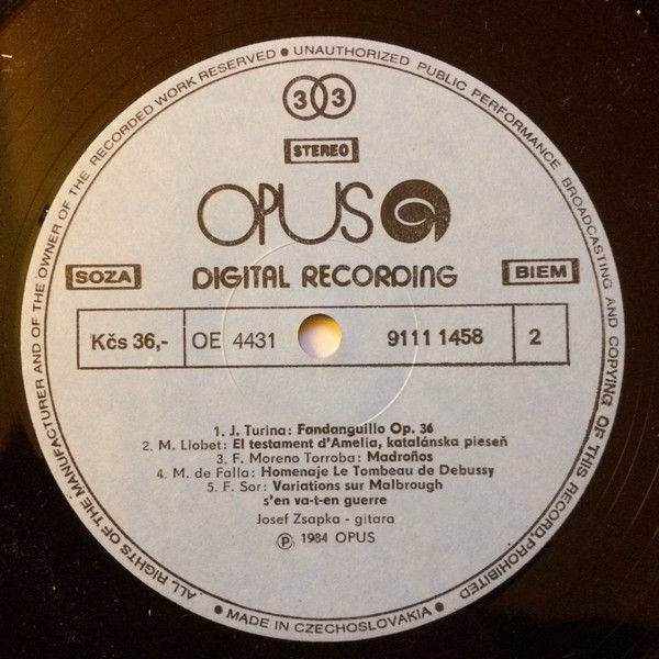 Opus 9111 1458 - Jozef Zsapka - Famous Guitar Compositions - Image 4