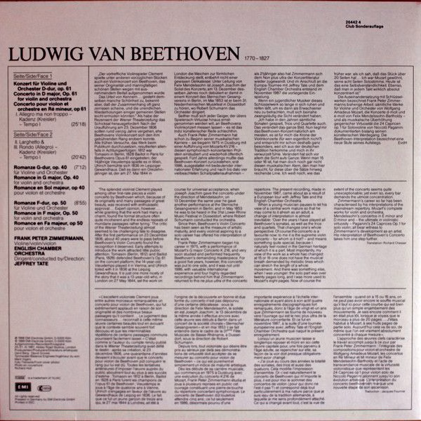 His Master's Voice Digital 26442 4 - Ludwig Van Beethoven, Frank - Image 2