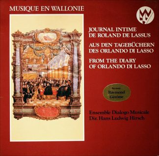 Musique en Wallonie MW 84524 - Roland de Lassus, Raymond Gérôme,