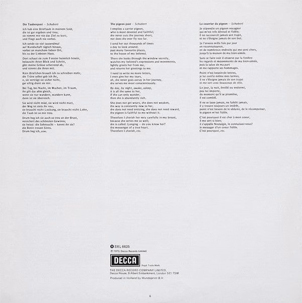 DECCA SXL 6625 - Hans Hotter, Geoffrey Parsons (2) - The Art Of - Image 6