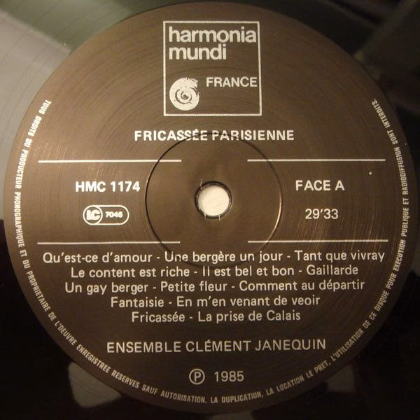 harmonia mundi France HMC 1174 - Ensemble Clément Janequin, Domi - Image 3
