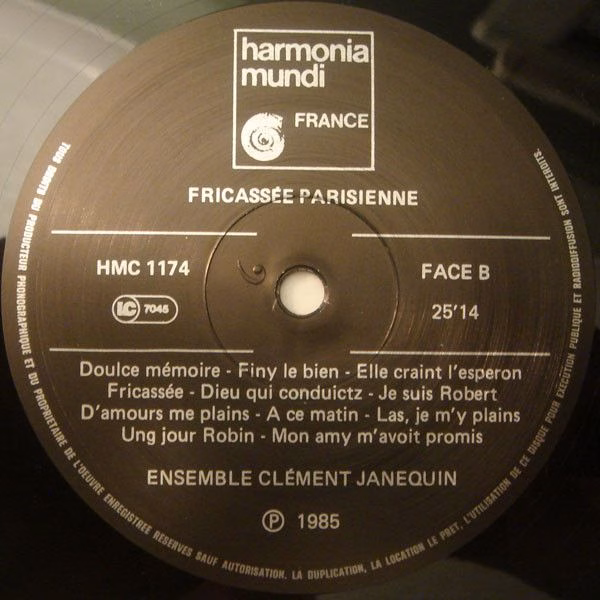 harmonia mundi France HMC 1174 - Ensemble Clément Janequin, Domi - Image 4