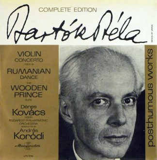 Hungaroton LPX 11314 - Béla Bartók, Dénes Kovács, The Budapest P