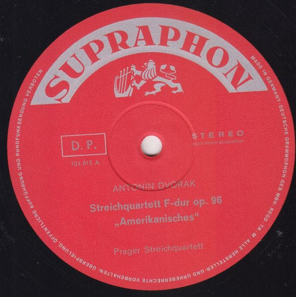 Supraphon 104 815 - Antonín Dvořák, Prague String Quartet - Roma - Image 3