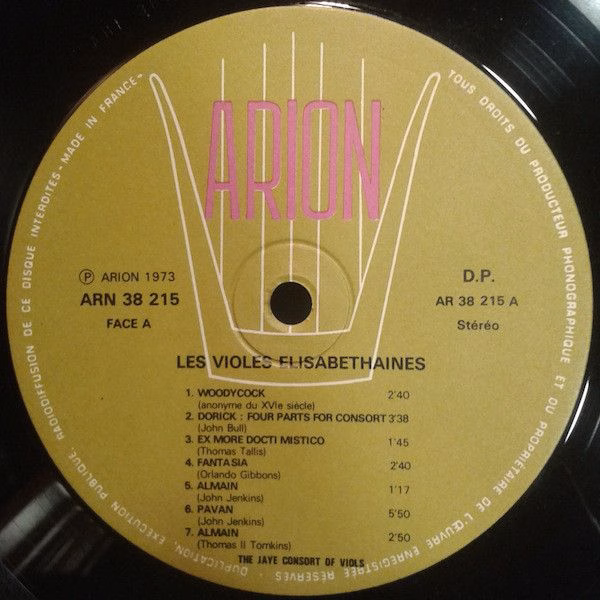 ARION ARN 38215 - The Jaye Consort - Les Violes Élisabéthaines - Image 4