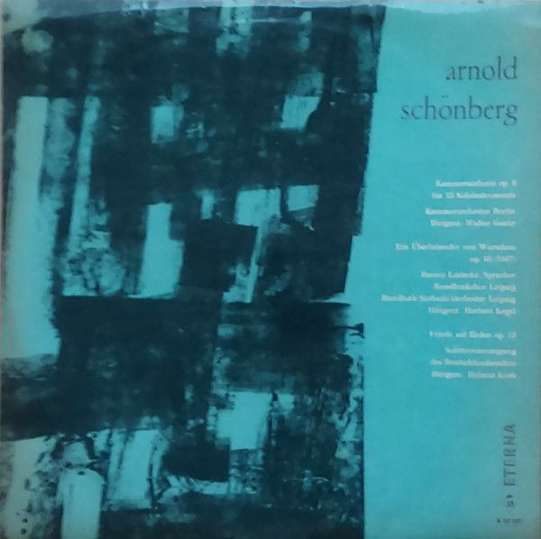 Eterna 8 20 201 - Arnold Schoenberg - Kammersinfonie Op.9 Für 15
