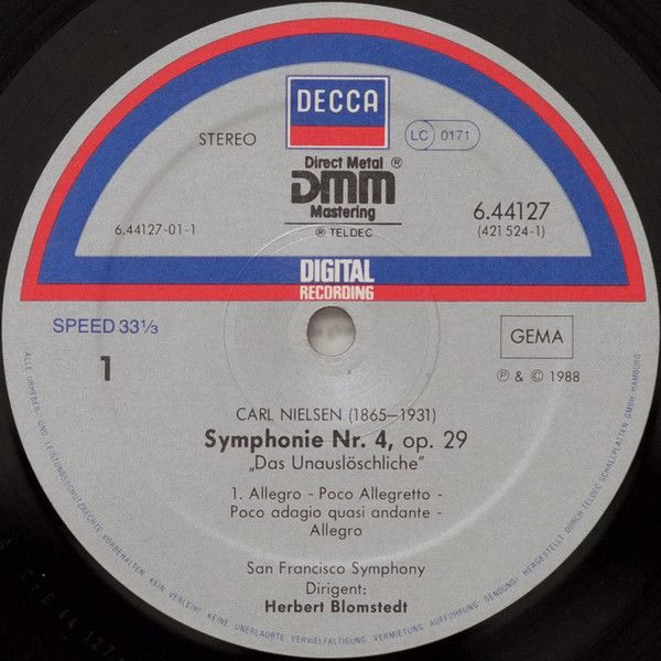 DECCA 6.44127 - Carl Nielsen, San Francisco Symphony, Herbert Bl - Image 3