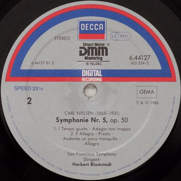 DECCA 6.44127 - Carl Nielsen, San Francisco Symphony, Herbert Bl - Image 4