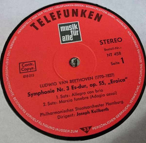 Telefunken NT 458 - Ludwig van Beethoven, Philharmonisches Staat - Image 3