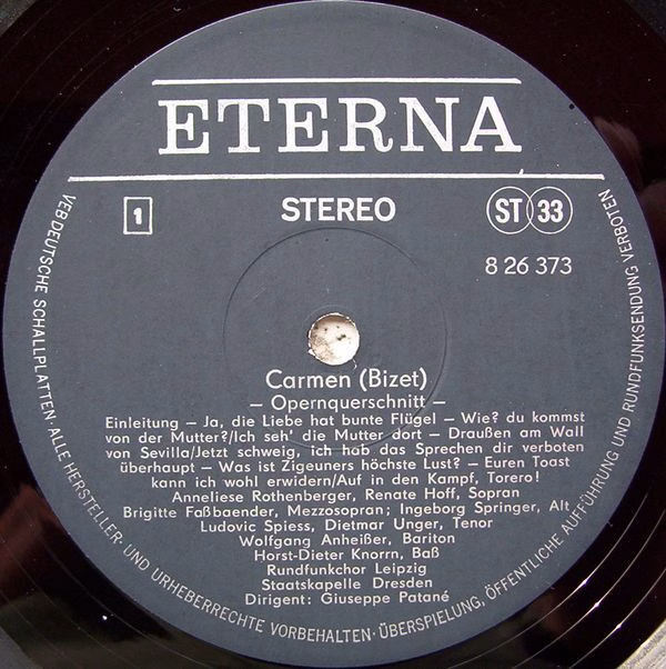 Eterna 8 26 373 - Georges Bizet - Carmen (Opernquerschnitt) - Image 3