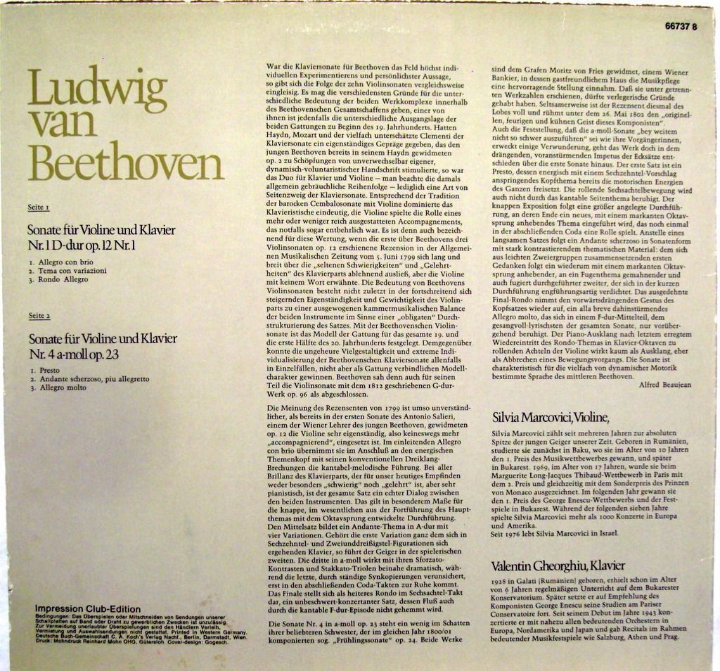 Impression 66737 8 - Ludwig van Beethoven, Silvia Marcovici, Val - Image 2