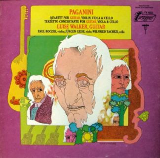 Turnabout TV 34322 - Niccolò Paganini, Luise Walker - Quartet Fo