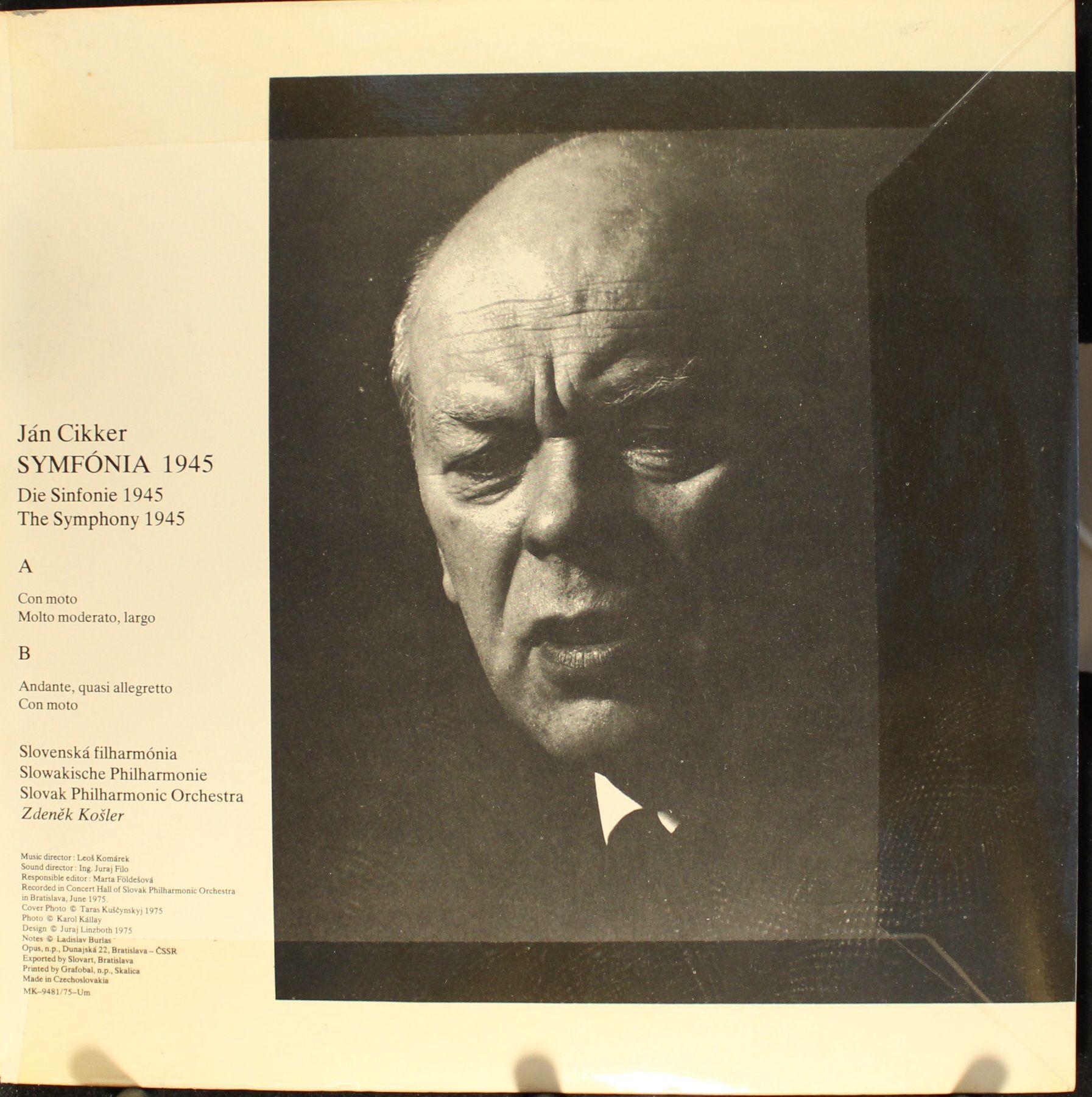 Opus 9110 0412 - Ján Cikker, Slovak Philharmonic Orchestra, Zden - Image 5