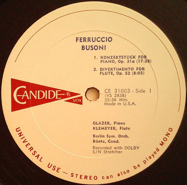 Candide CE 31003 - Ferruccio Busoni - Busoni - Image 6
