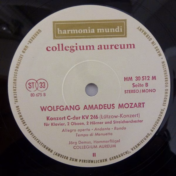 Harmonia Mundi HM 30 512 M - Wolfgang Amadeus Mozart, Jörg Demus - Image 4