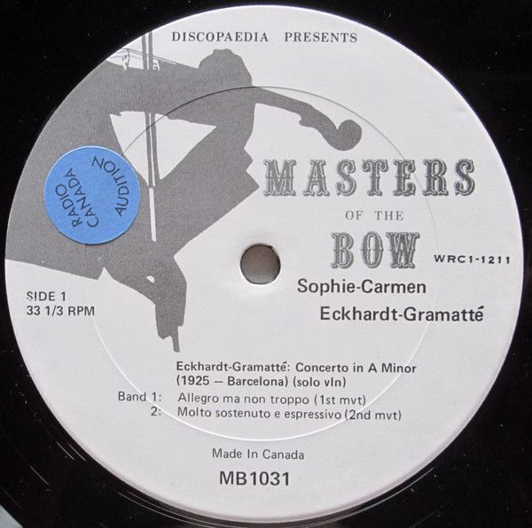 Masters of the Bow MB 1031 - Sophie-Carmen Eckhardt-Gramatté - T - Image 3