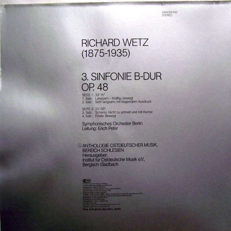 deutsche harmonia mundi Digital HM/IOM 692 - Richard Wetz, Berli - Image 6
