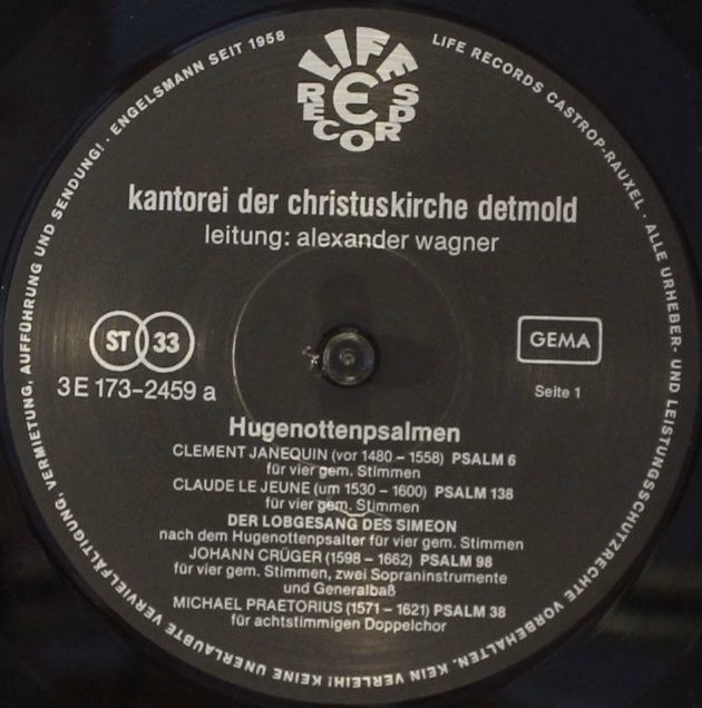 Life E Records 3E 173-2459 - Kantorei der Christuskirche Detmold - Image 3