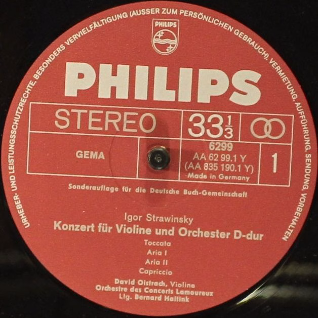 Philips 6299 - Igor Stravinsky, Wolfgang Amadeus Mozart, David O - Image 3