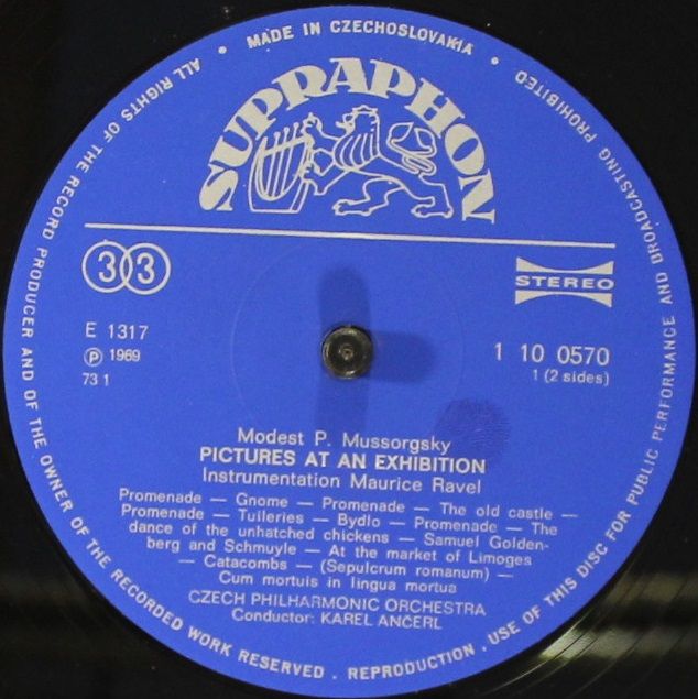 Supraphon 1 10 0570 - Modest Mussorgsky, The Czech Philharmonic - Image 4