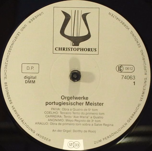 Christophorus 74063 - Dorthy de Rooij - Orgelwerke Portugiesisch - Image 3