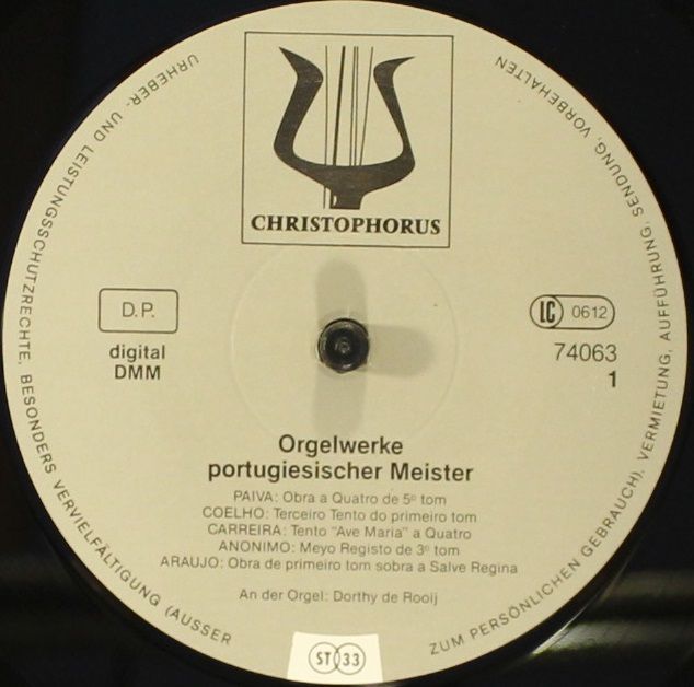 Christophorus 74063 - Dorthy de Rooij - Orgelwerke Portugiesisch - Image 3