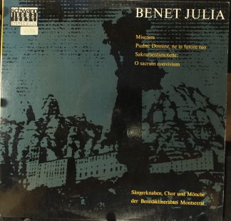 Schwann Musica Sacra AMS 85 - Benet Julia, Coro de Monjes de la