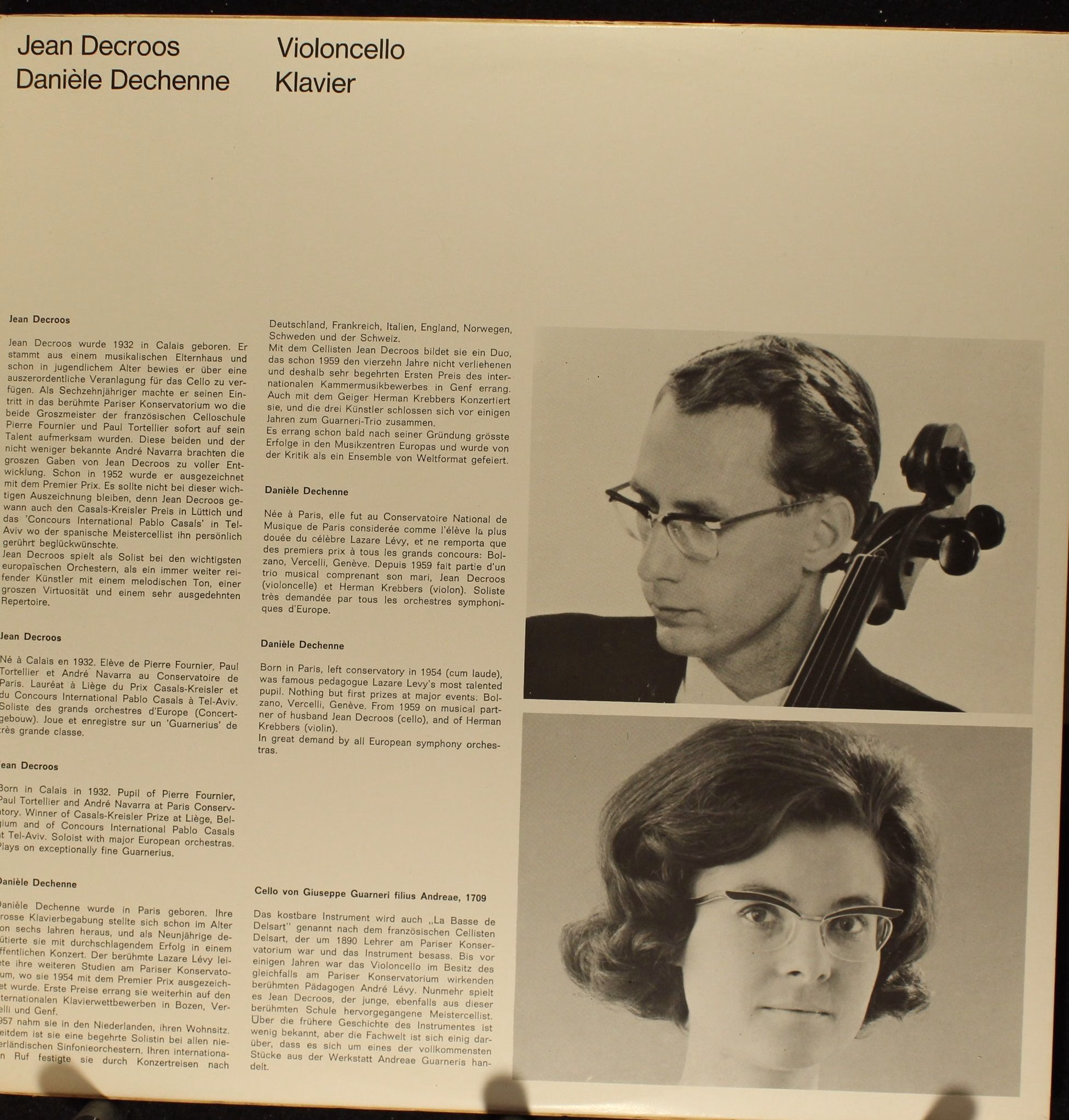 Iramac 6507 - Jean Decroos, Danielle Dechenne, Johannes Brahms, - Image 2