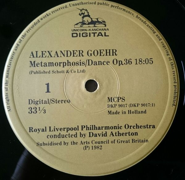 Unicorn-Kanchana DKP 9017 - Alexander Goehr, Moray Welsh, Royal - Image 3