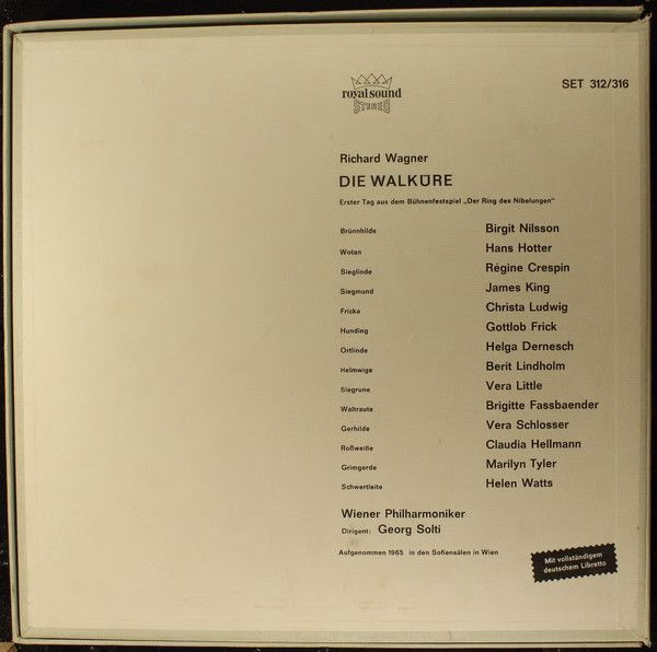 DECCA SET 312/316 - Richard Wagner, Birgit Nilsson, Hans Hotter, - Image 3