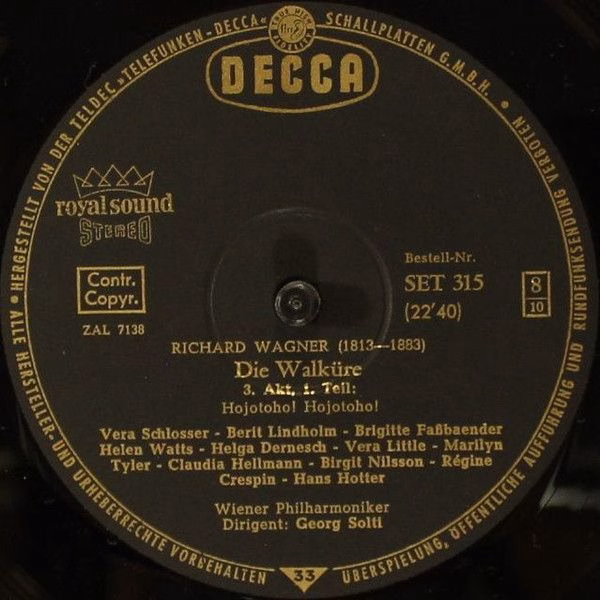 DECCA SET 312/316 - Richard Wagner, Birgit Nilsson, Hans Hotter, - Image 10