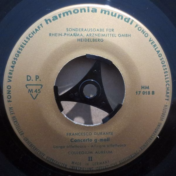 Harmonia Mundi HM 17 018 - Francesco Durante, Collegium Aureum - - Image 4