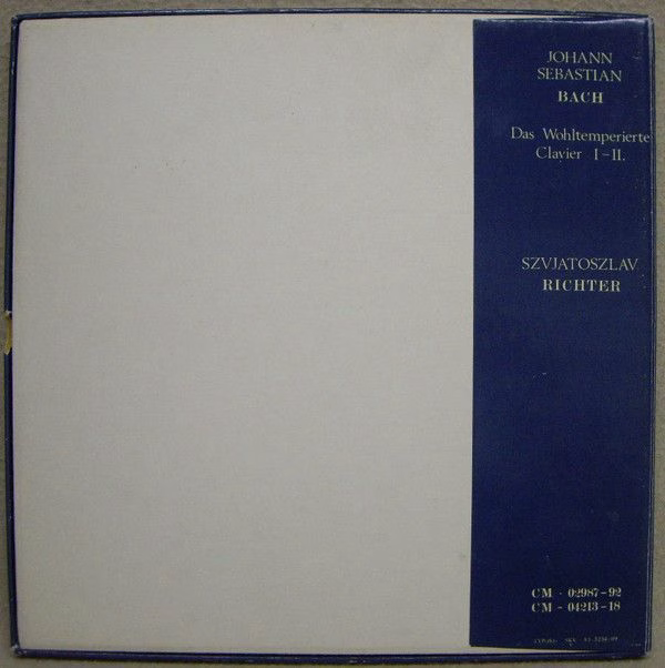 CM - 02987 - 92 - Johann Sebastian Bach, Sviatoslav Richter - D - Image 2