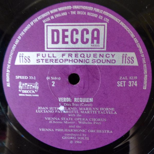 DECCA SET 374-5 - Giuseppe Verdi, Joan Sutherland, Marilyn Horne - Image 8