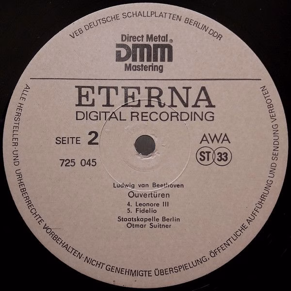 Eterna 725 045 - Ludwig van Beethoven, Staatskapelle Berlin, Otm - Image 4
