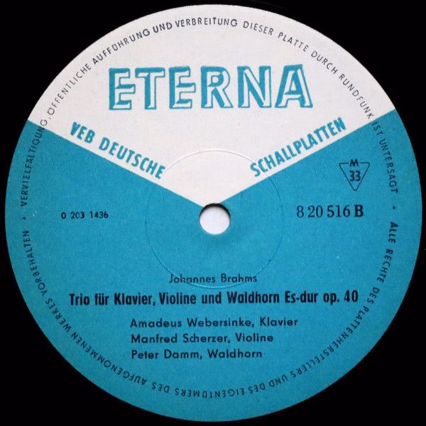 Eterna 8 20 516 - Johannes Brahms - Sonate Für Klavier Und Violi - Image 4