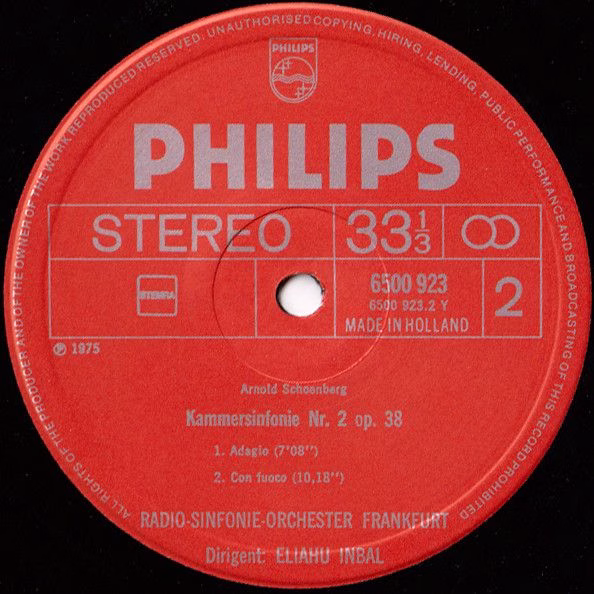 Philips 6500 923 - Arnold Schoenberg, Radio-Sinfonie-Orchester F - Image 4