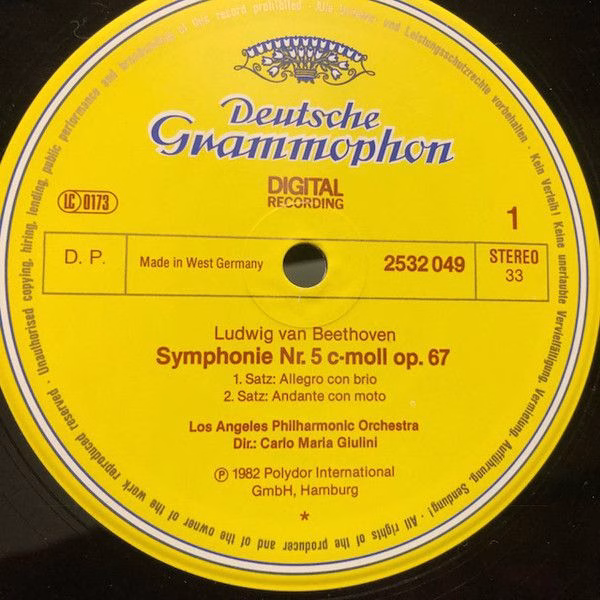 Deutsche Grammophon 2532 049 - Ludwig van Beethoven, Los Angeles - Image 3