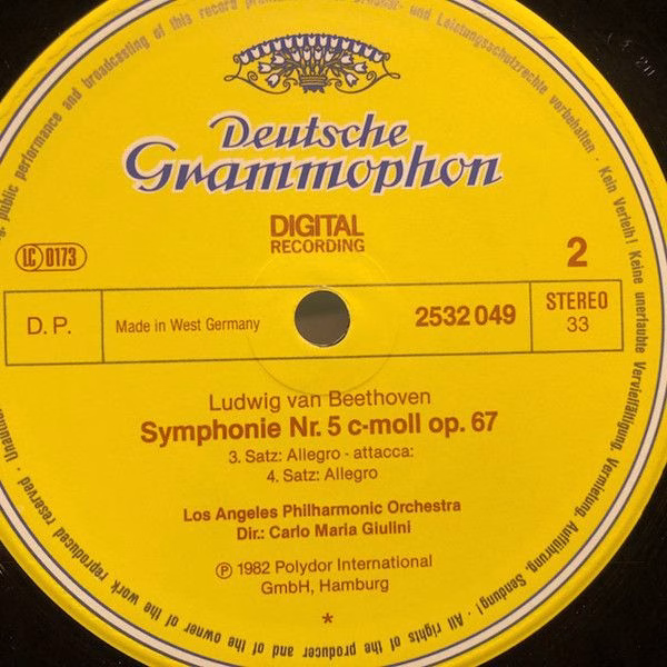 Deutsche Grammophon 2532 049 - Ludwig van Beethoven, Los Angeles - Image 4