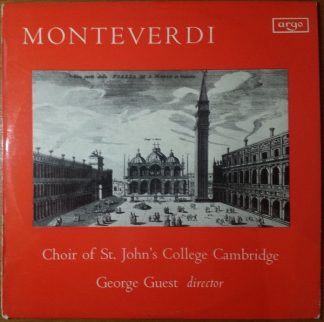 Argo ZRG 5494 - Claudio Monteverdi, St. John's College Choir, Ge