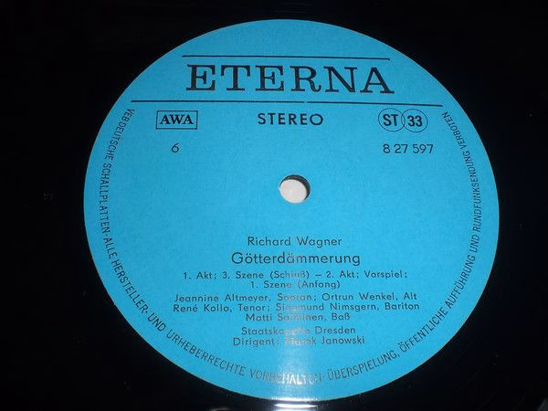 Eterna 8 27 595-600 - Richard Wagner, Rundfunkchor Leipzig, Chor - Image 8