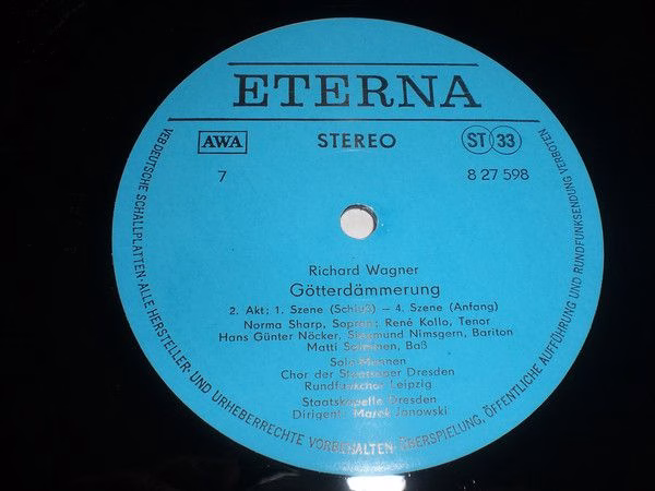 Eterna 8 27 595-600 - Richard Wagner, Rundfunkchor Leipzig, Chor - Image 9
